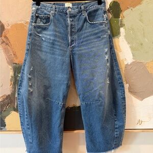 Citizens Of Humanity Balloon/Barrel Leg Blue Jeans